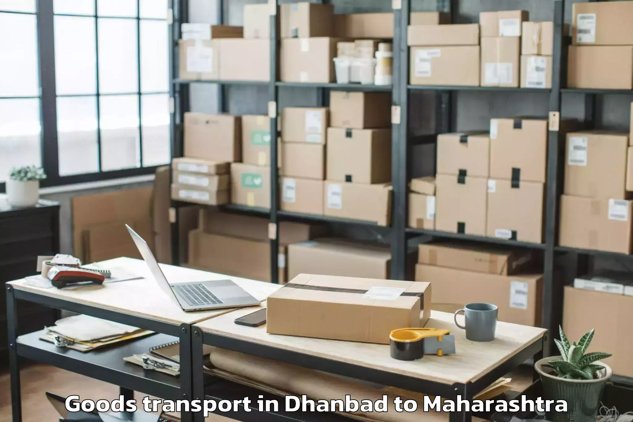 Professional Dhanbad to Barsi Goods Transport